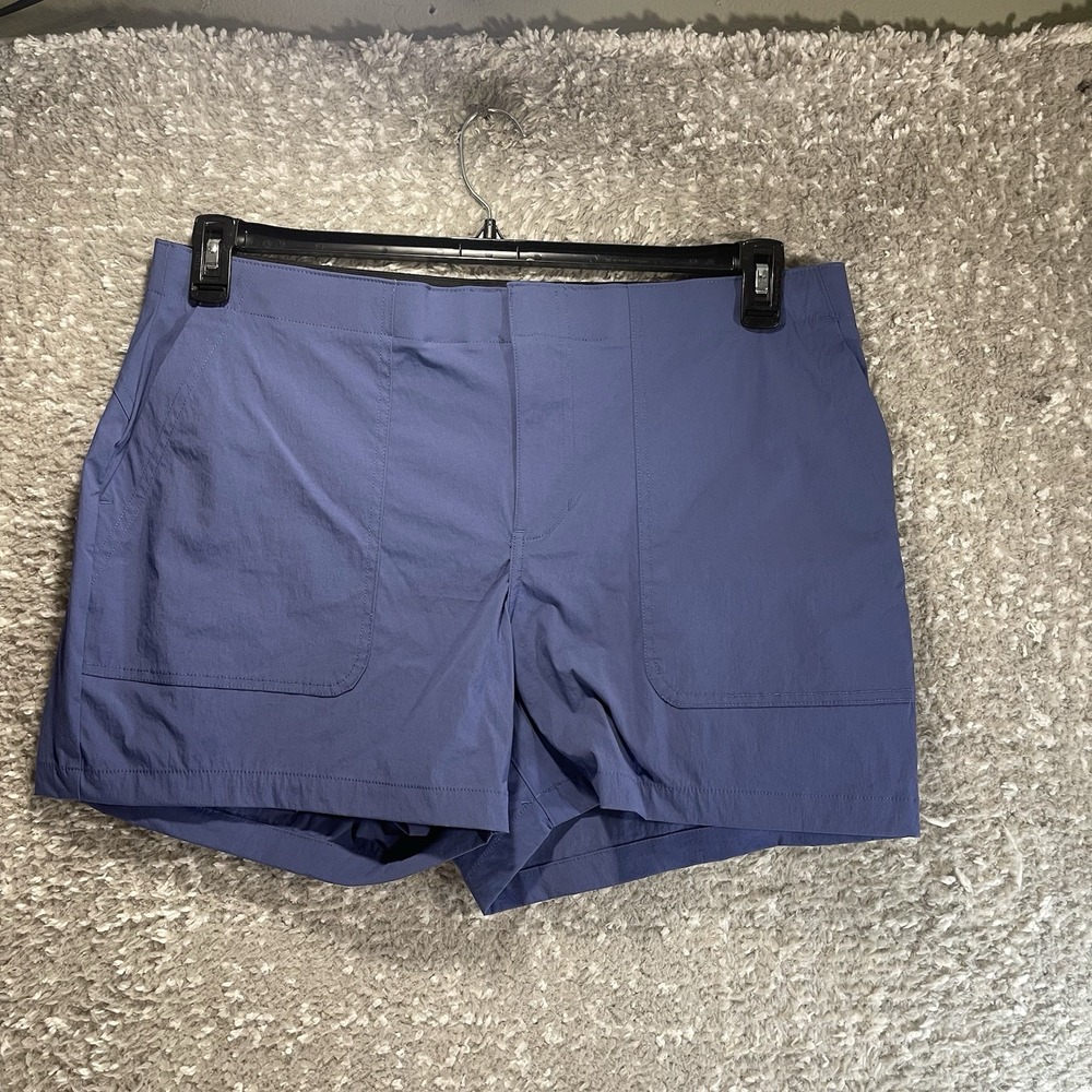 Eddie‎ Bauer Women's Chino Shorts 16 Performance Casual Travel Nylon Preppy